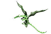 green flying dragon